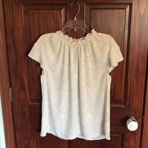 EXPRESS lightweight polka dot top